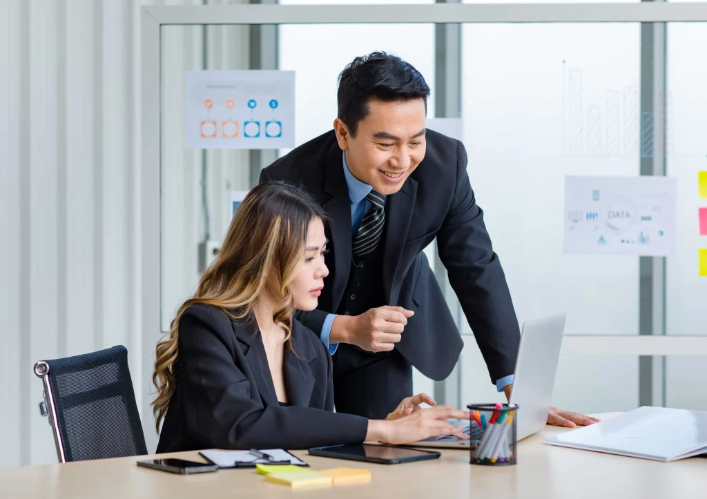 Project management consultants at work